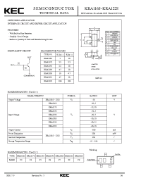 Datasheet KRA118S manufacturer KEC